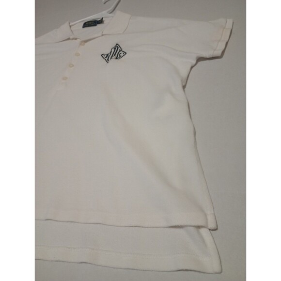 Polo Ralph Lauren SP Polo White Logo Letting Rare Womens - Picture 4 of 12